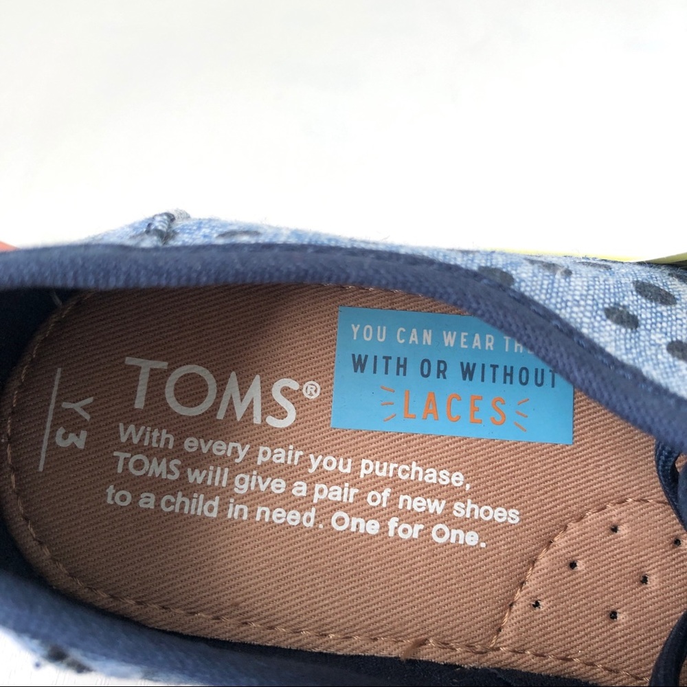 TOMS Kids' Paseo Sneaker, kid size 3 - Picture 4 of 8